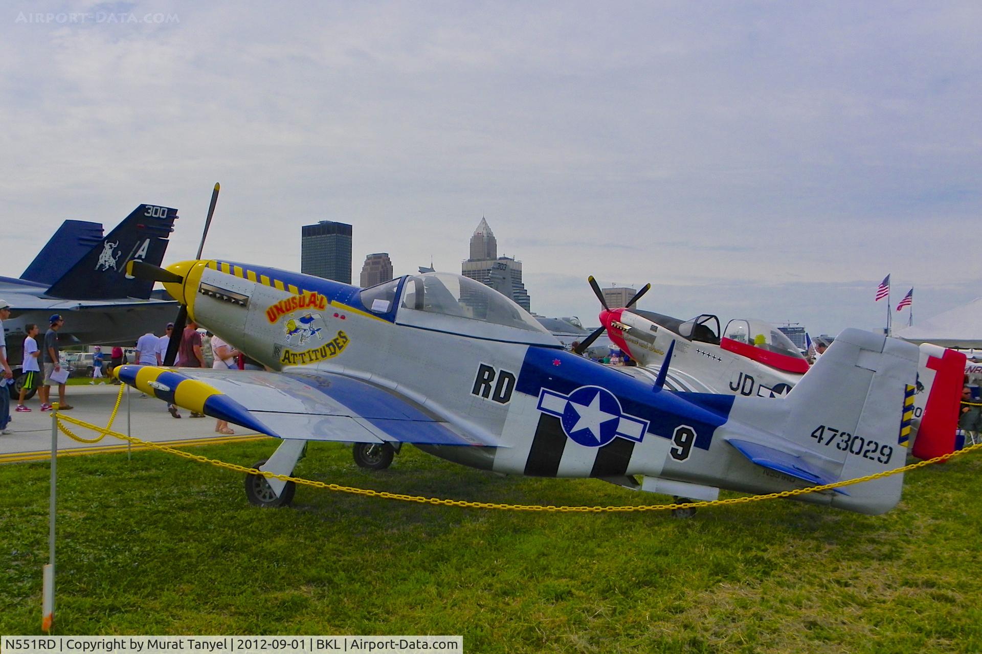 N551RD, Titan T-51 Mustang C/N M07SV6S0HK0130, @ the 2012 Cleveland National Air Show