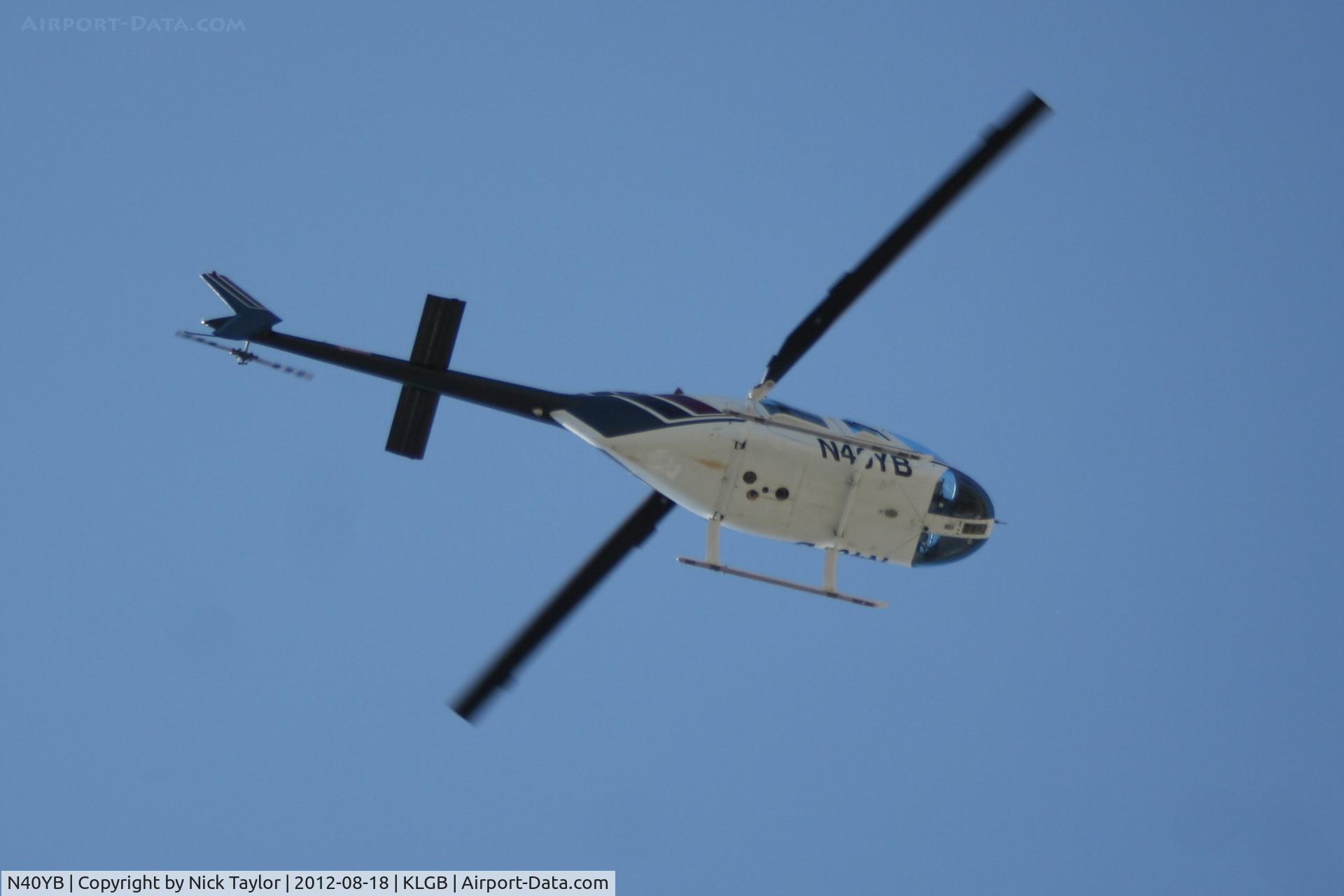 N40YB, Bell 206B C/N 2787, Flying the pattern at LGB