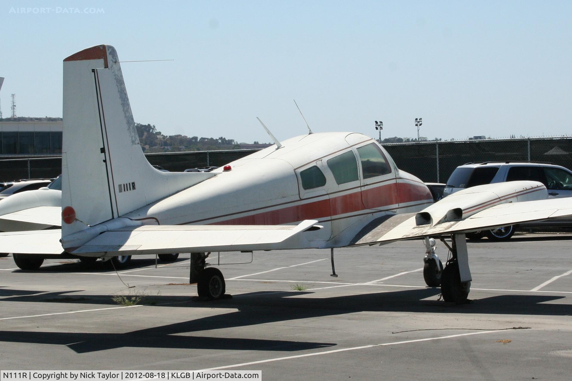 N111R, 1955 Cessna 310 C/N 35036, Parked on the north ramp