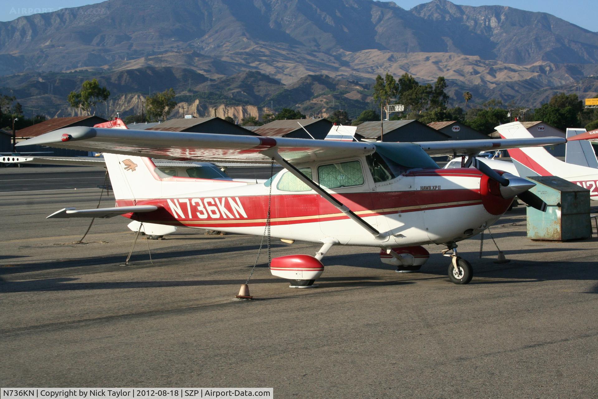 N736KN, 1977 Cessna R172K Hawk XP C/N R1722589, Parked at Santa Paula