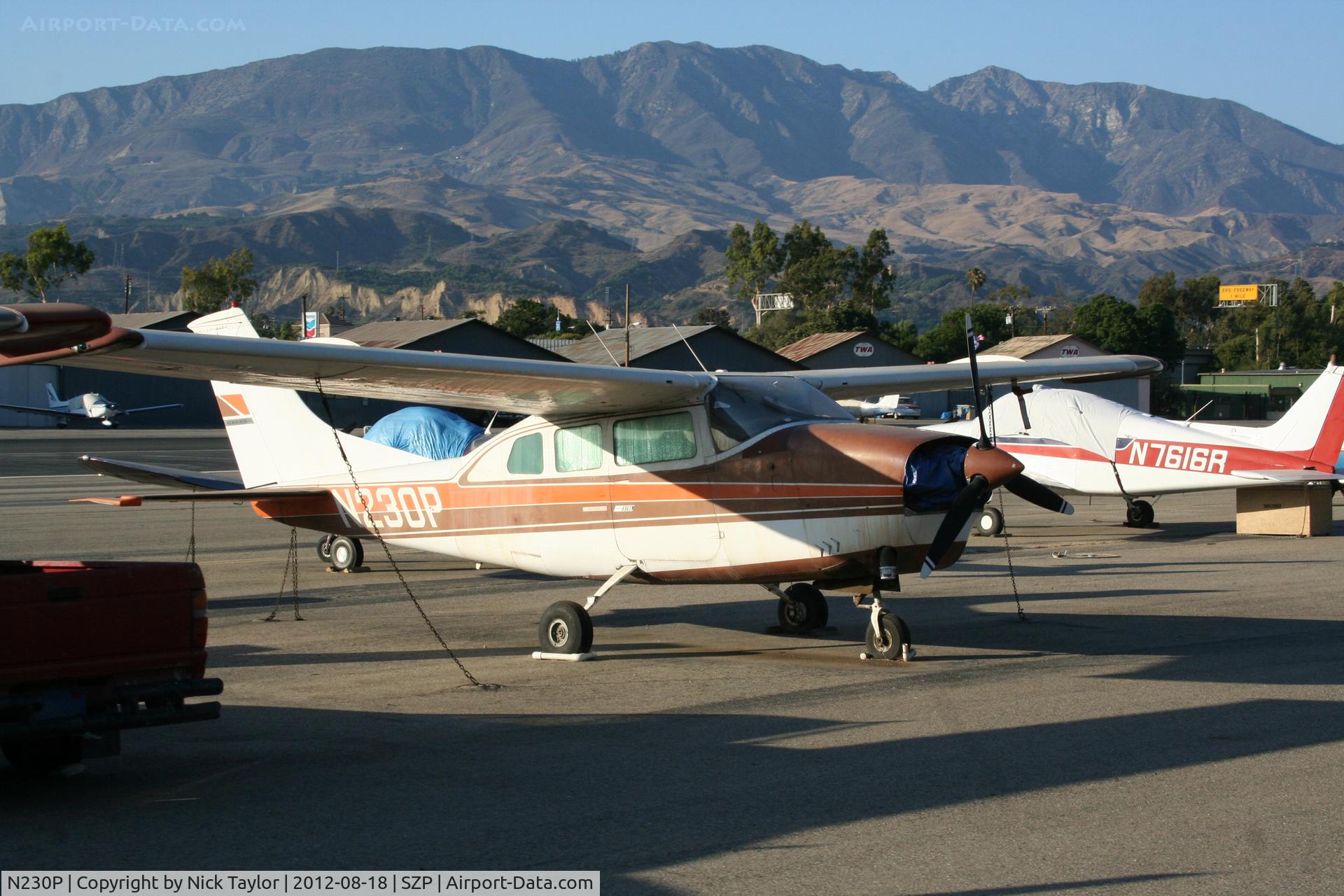 N230P, 1967 Cessna T210G Turbo Centurion C/N T210-0279, Parked at Santa Paula