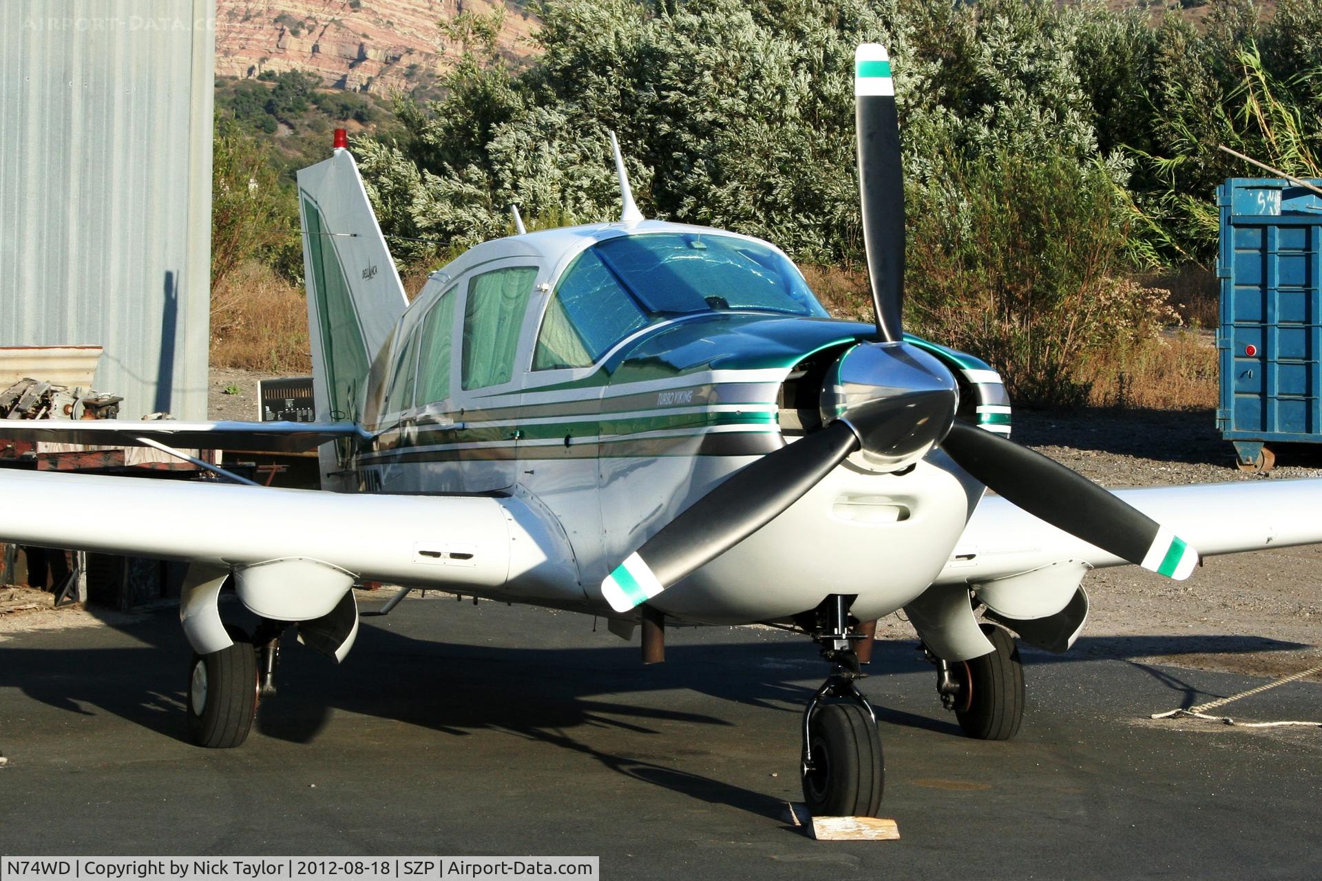 N74WD, 1973 Bellanca 17-31ATC Super Viking C/N 73-31065, Parked at Santa Paula