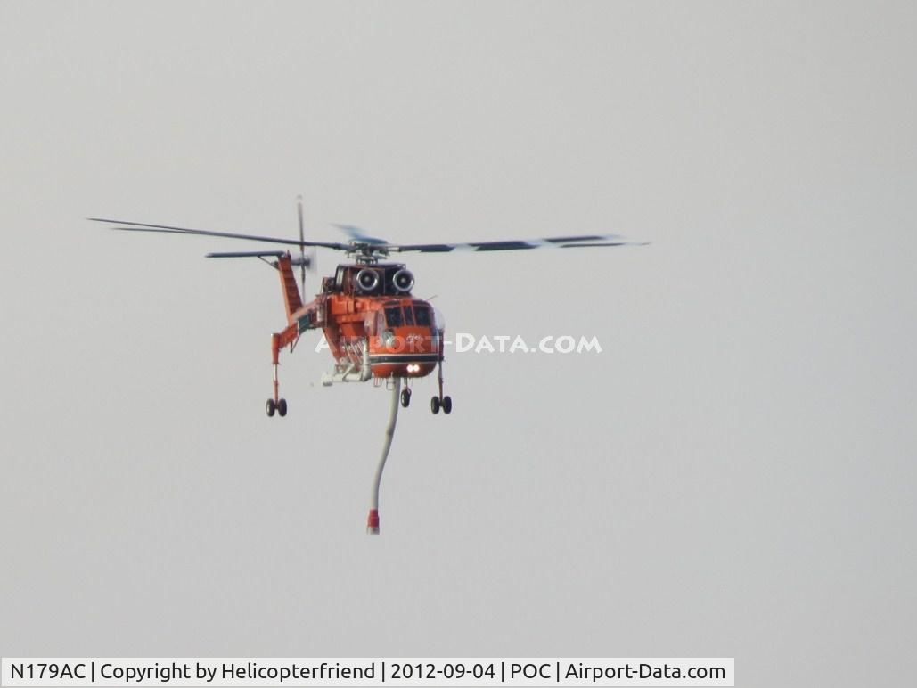 N179AC, 1970 Sikorsky S-64F Skycrane C/N 64091, Elvis is approximately 2 miles north of the airport and inbound
