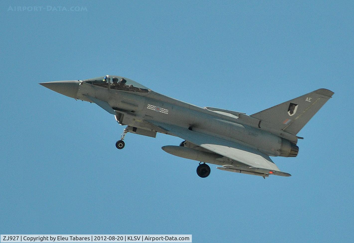 ZJ927, 2006 Eurofighter EF-2000 Typhoon FGR4 C/N 0089/BS018, Taken during an exercise at Nellis Air Force Base, Nevada.
