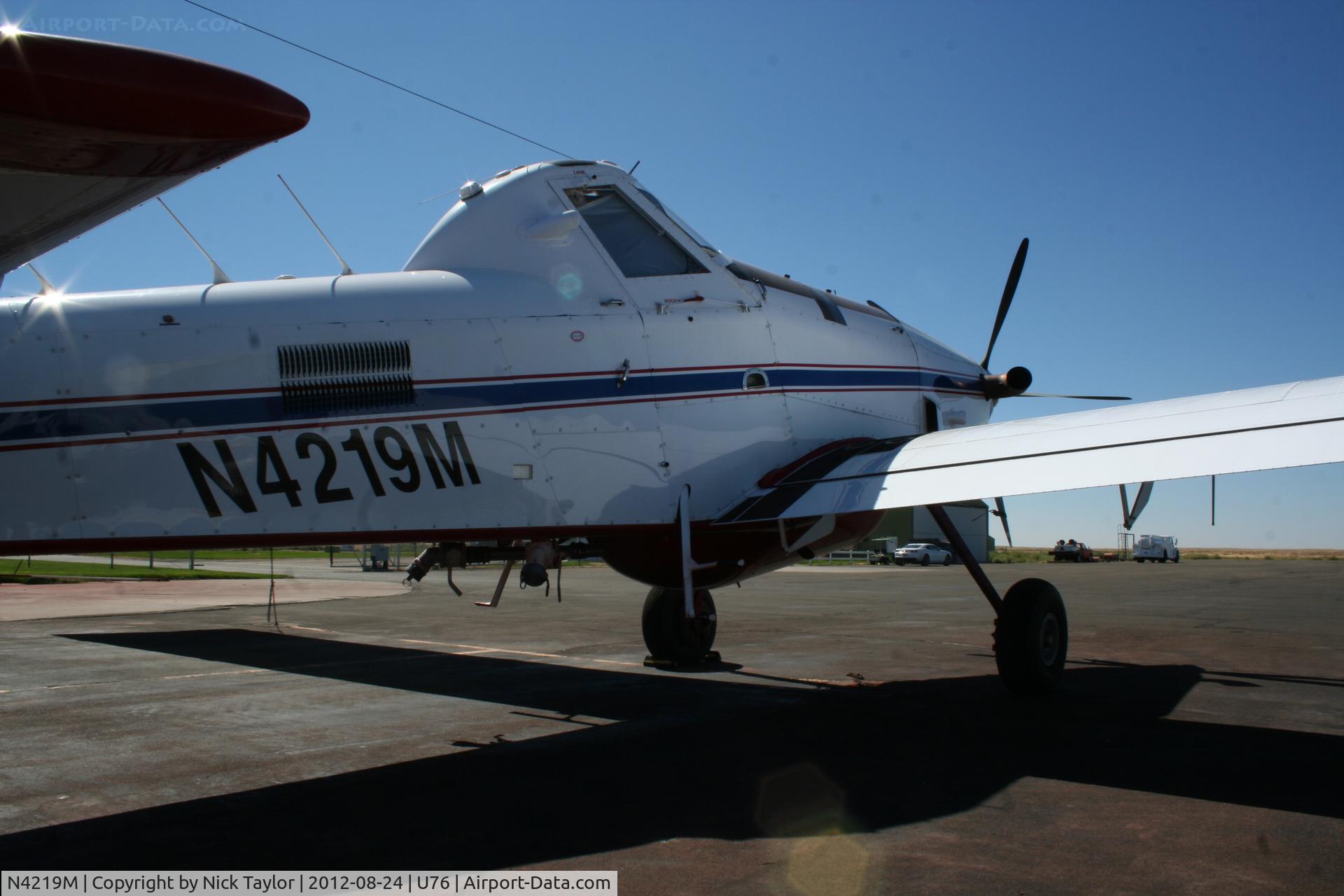 N4219M, 2007 Air Tractor Inc AT-802A C/N 802A-0264, Western Pilot Service AT-802A parked on the ramp.