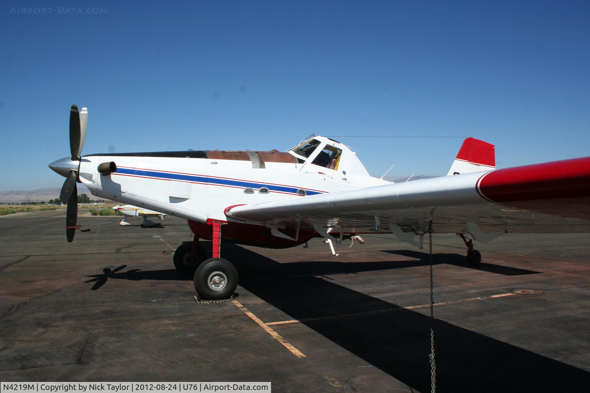 N4219M, 2007 Air Tractor Inc AT-802A C/N 802A-0264, Western Pilot Service AT-802A parked on the ramp.