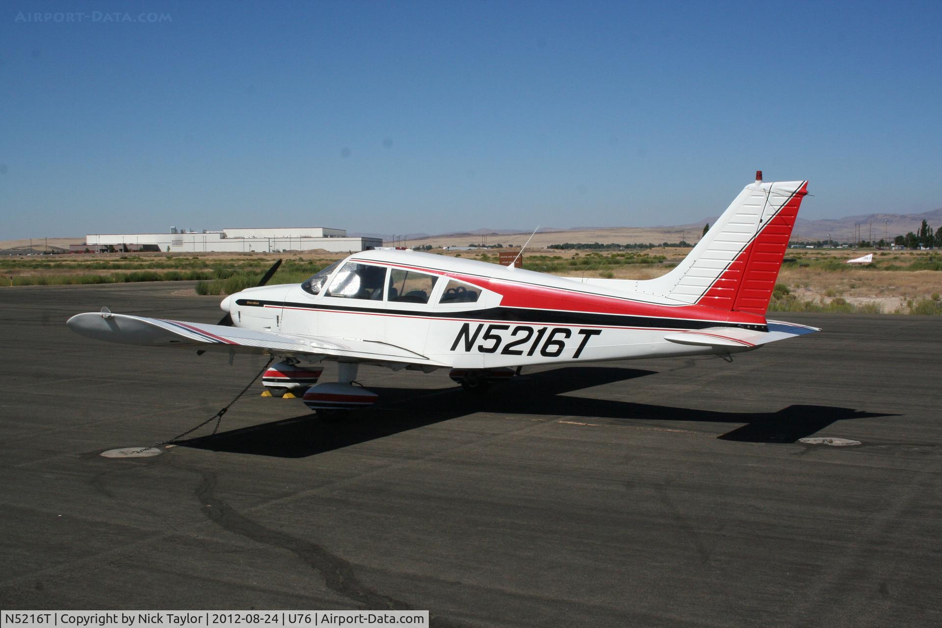 N5216T, 1972 Piper PA-28-180 C/N 28-7205247, Parked on the ramp.