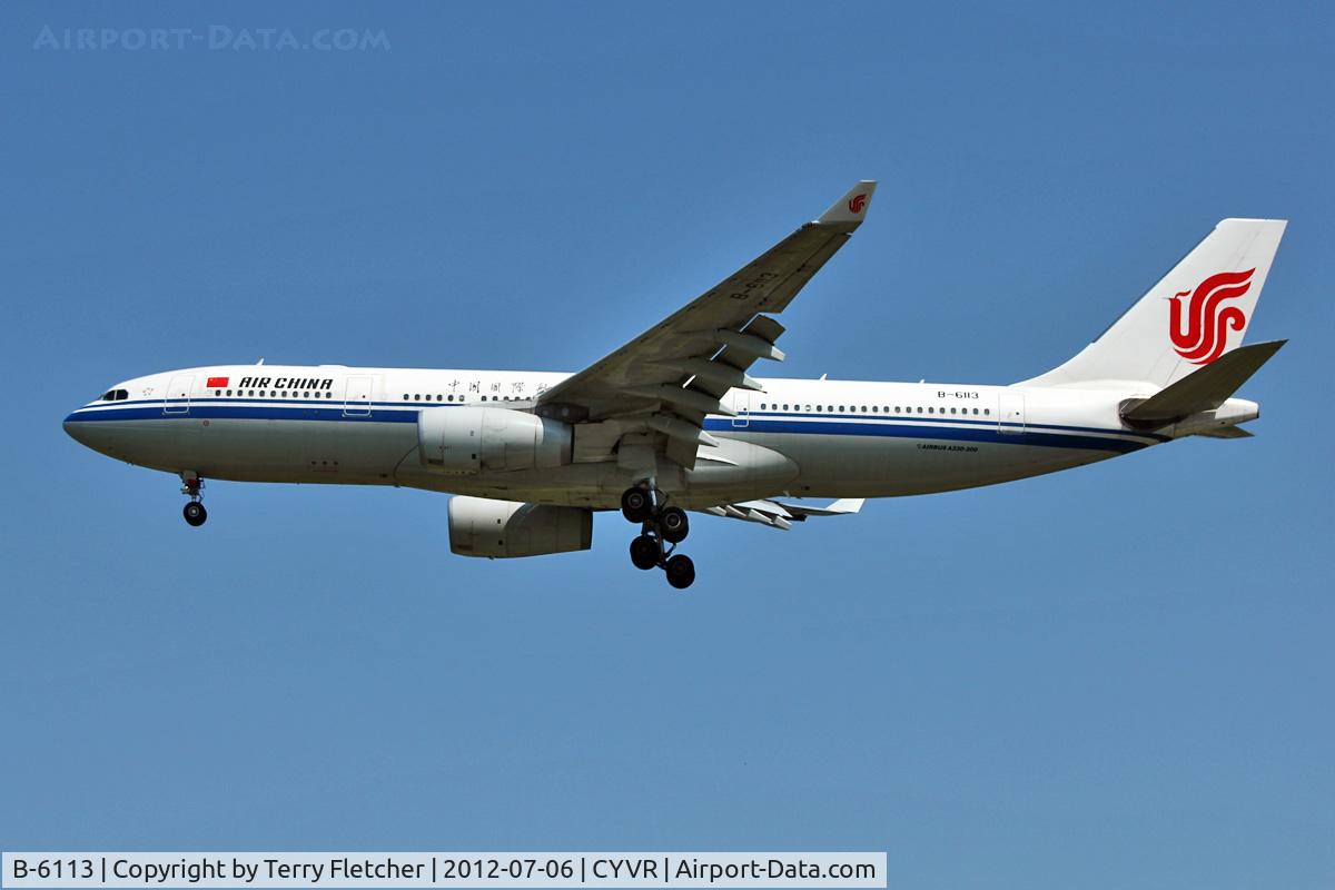 B-6113, 2007 Airbus A330-243 C/N 890, Air China 2007 Airbus A330-243, c/n: 890