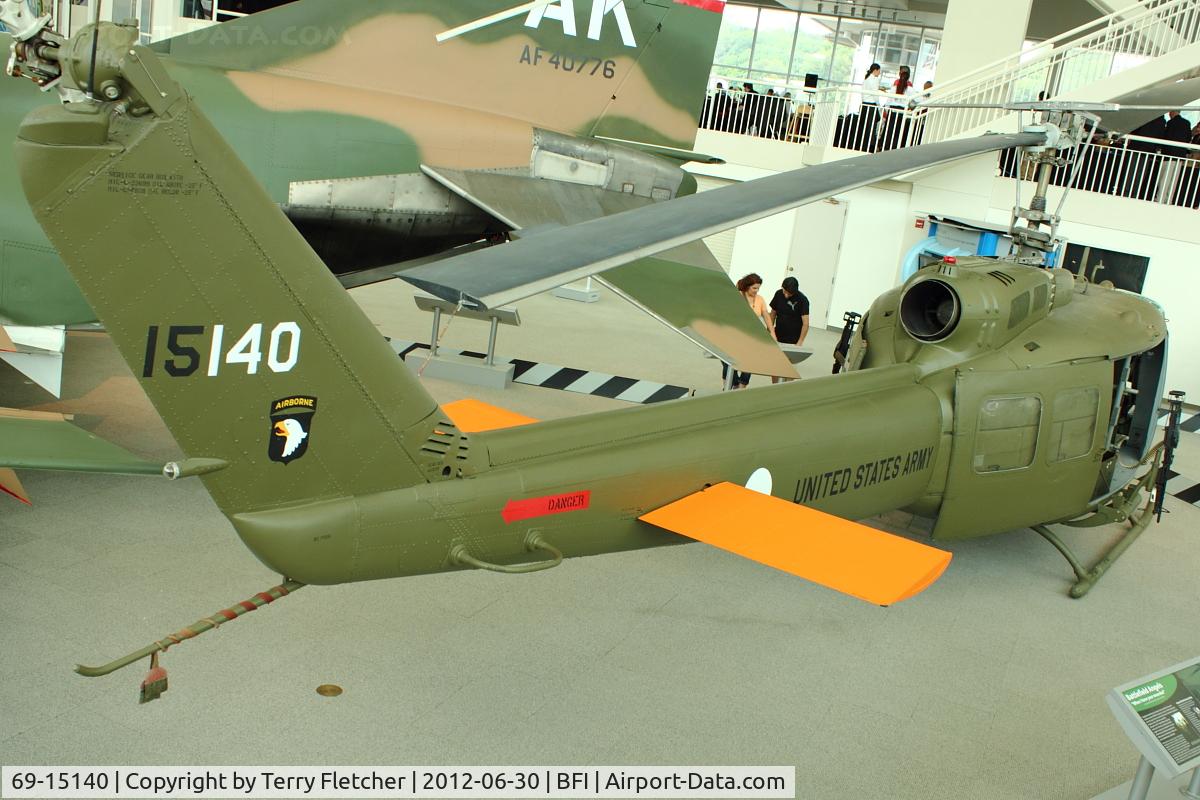 69-15140, 1969 Bell UH-1H-BF Iroquois C/N 11428, 1969 Bell UH-1H-BF, c/n: 11428 at Seattle Museum of Flight