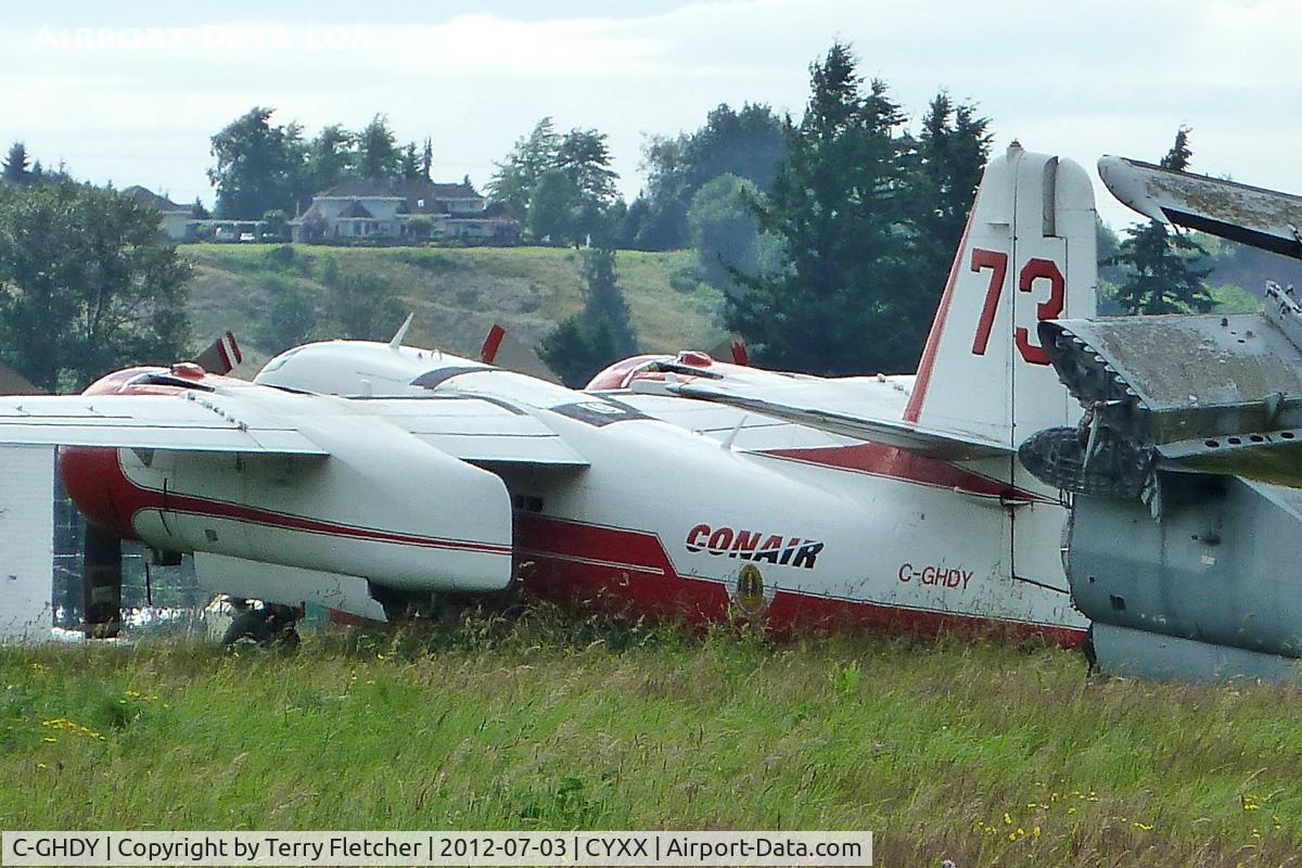 C-GHDY, 1957 Grumman (Conair) S-2 Firecat (G-89) C/N 029 (136465 MSN 374), 1957 Conair Firecat, c/n: 029 at Abbotsford