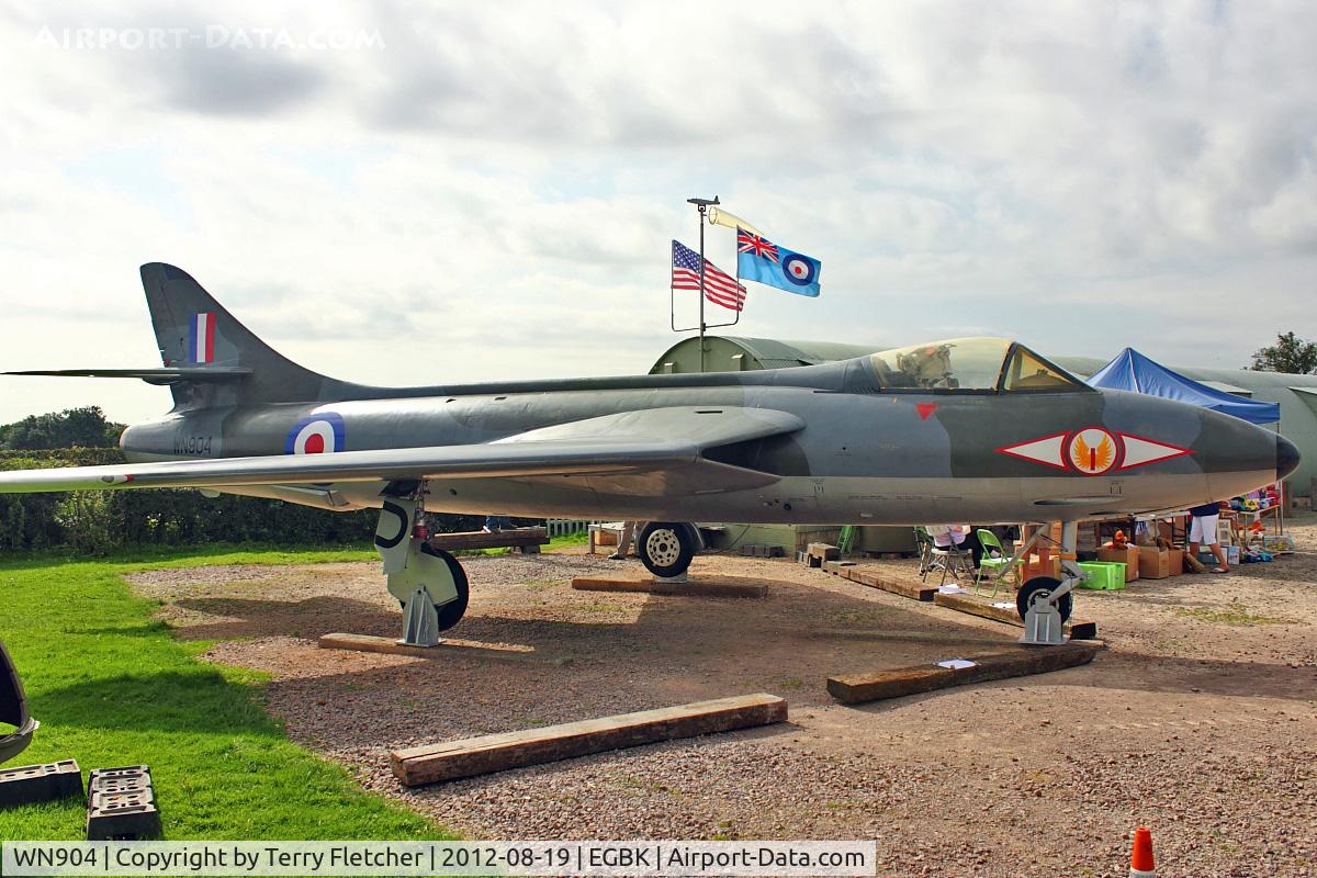 WN904, 1954 Hawker Hunter F.2 C/N S4/U/2912, 1954 Hawker Hunter F.2, c/n: S4/U/2912 at Sywell Air Museum