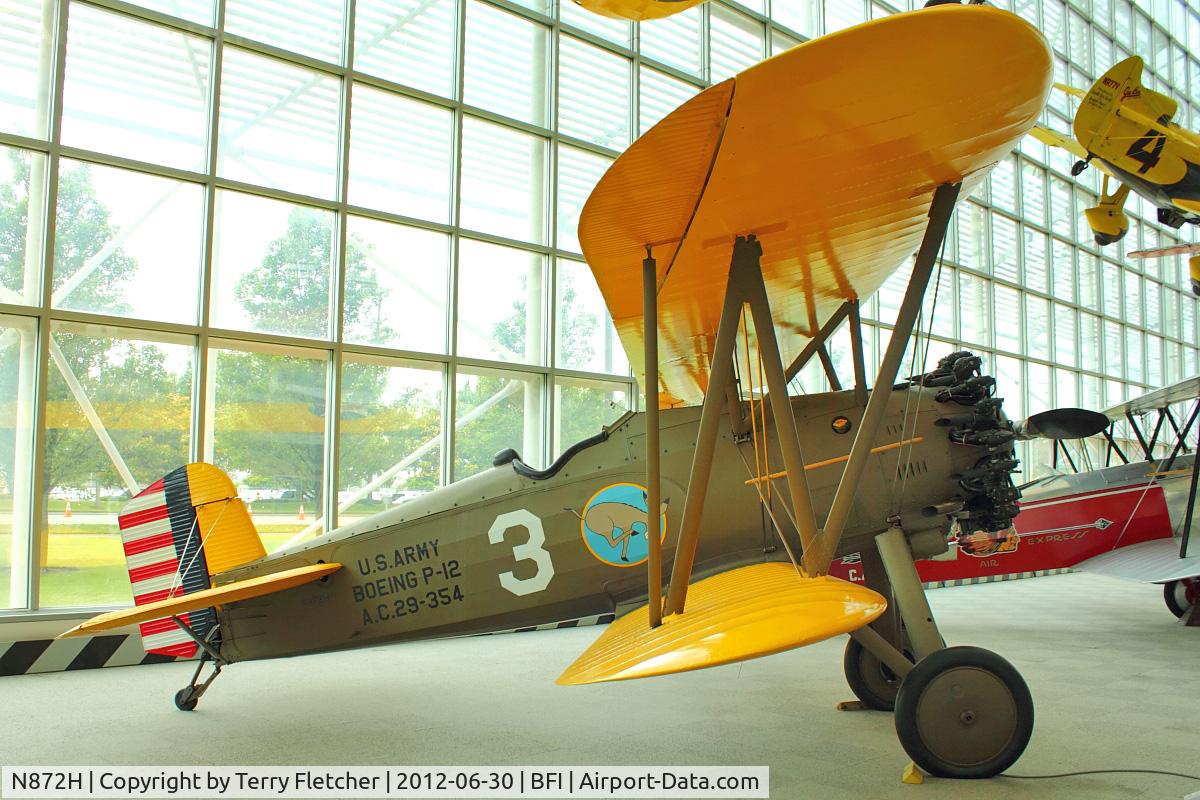 N872H, 1929 Boeing 100 C/N 1143, 1929 Boeing 100, c/n: 1143 at Seattle Museum of Flight