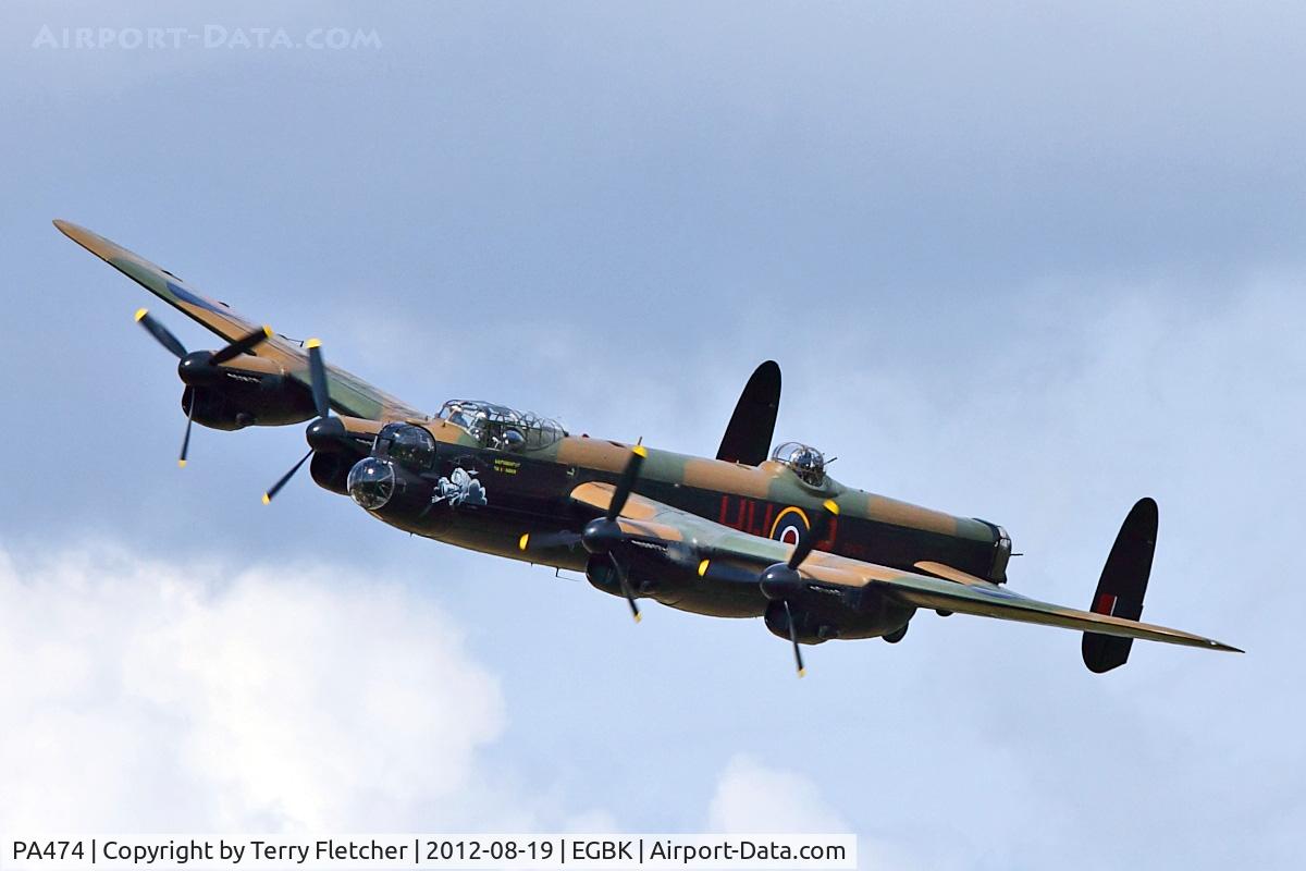 PA474, 1945 Avro 683 Lancaster B1 C/N VACH0052/D2973, Avro 683 Lancaster B1 displaying at 2012 Sywell Air Show