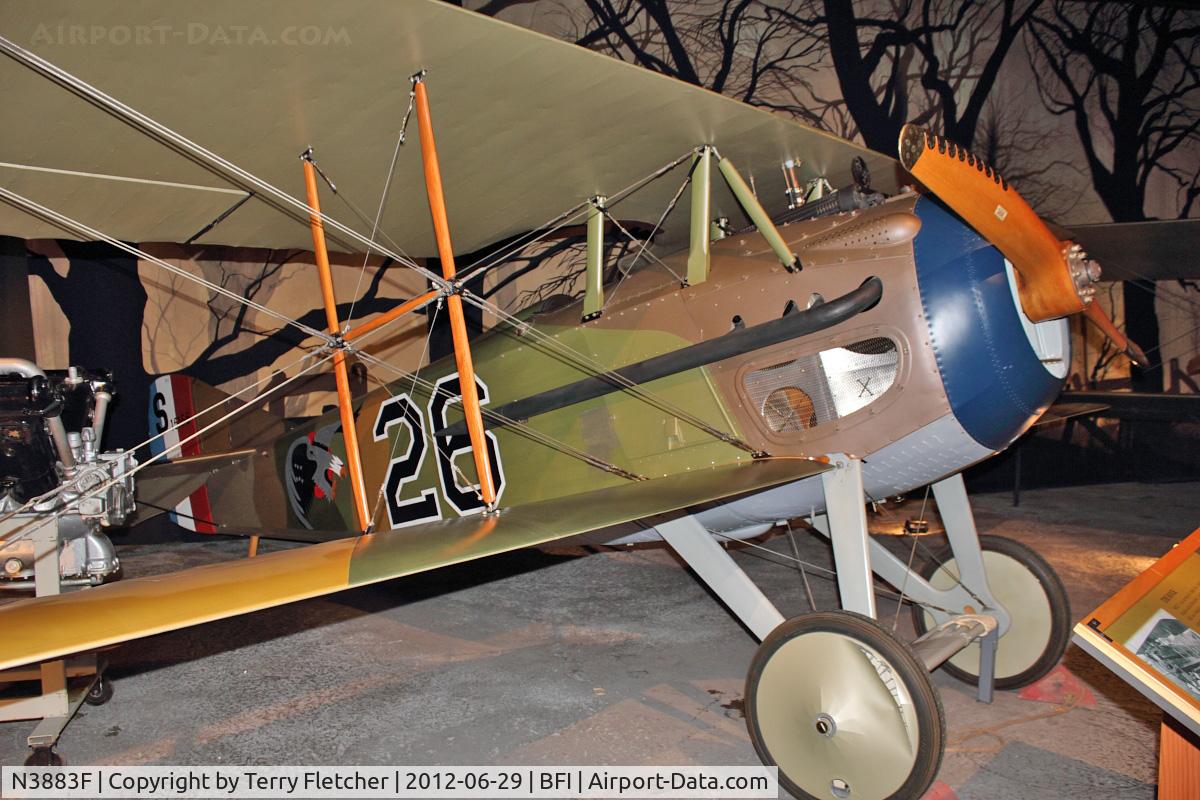 N3883F, SPAD S-XIII Replica C/N CFM003, Windward Aviation SPAD XIII, c/n: CFM003 at Seattle Museum of Flight