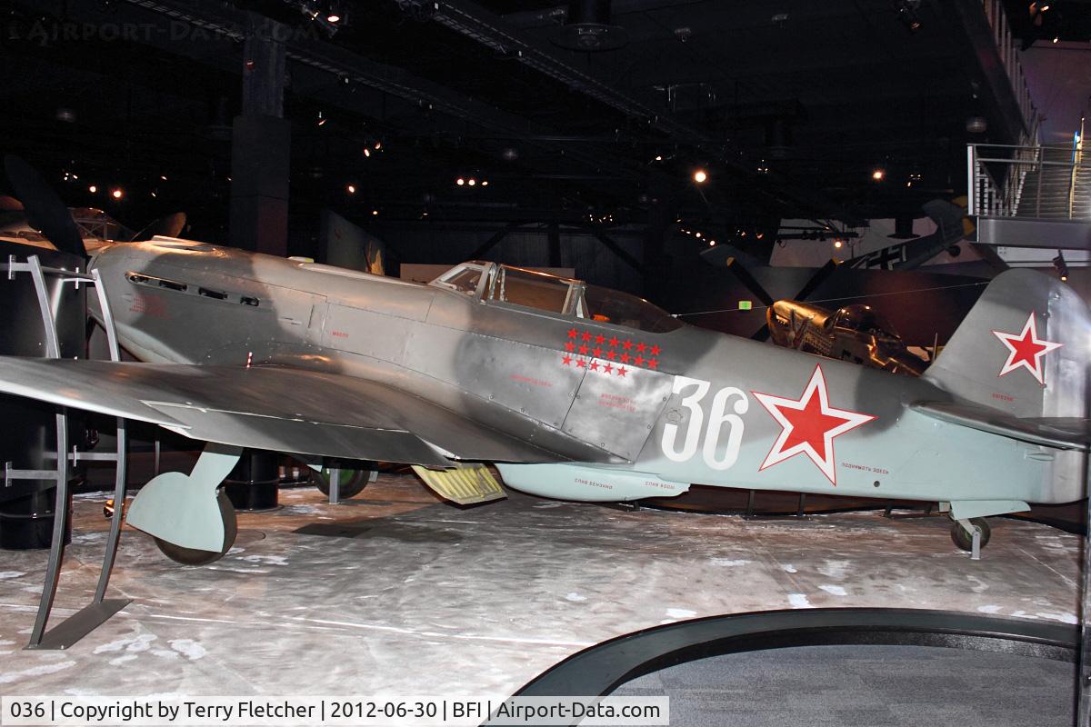 036, 1946 Yakovlev Yak-9U C/N 0815346, 036 (36 WHITE), 1946 Yakolev 9U, c/n: 0815346 in Seattle Museum of Flight