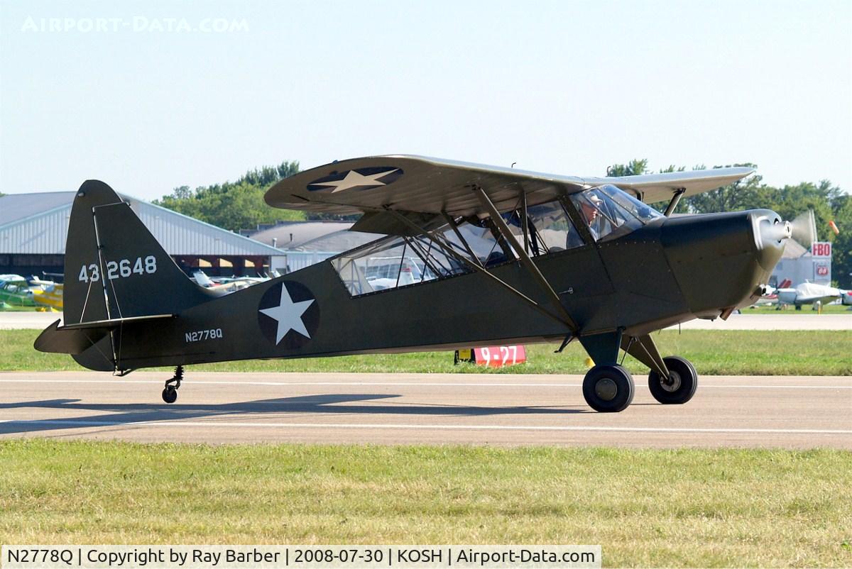 N2778Q, Interstate S-1B1 Cadet C/N 91, Interstate S-1B1 Cadet [91] Oshkosh-Wittman Regional~N 30/07/2008