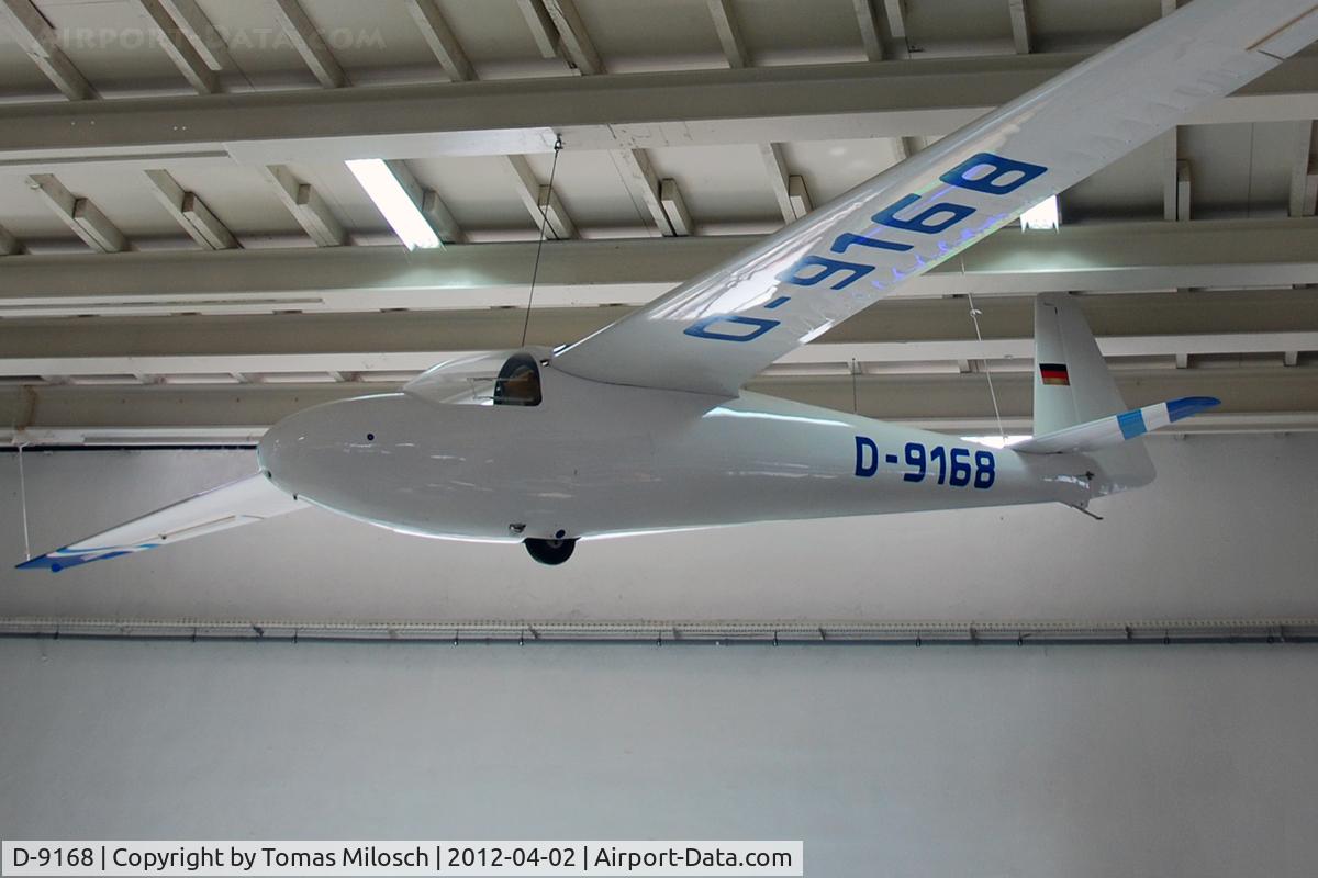 D-9168, Schleicher Ka-6CR Rhonsegler C/N 6248, Displayed at Technikmuseum Speyer, Germany.