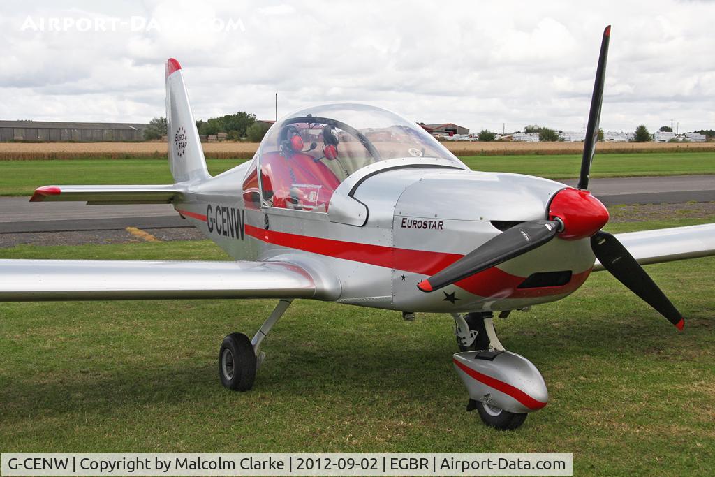 G-CENW, 2007 Aerotechnik EV-97 Eurostar C/N PFA 315-14612, Aerotechnik EV-97 Eurostar at The Real Aeroplane Club's Wings & Wheels weekend, Breighton Airfield, September 2012.