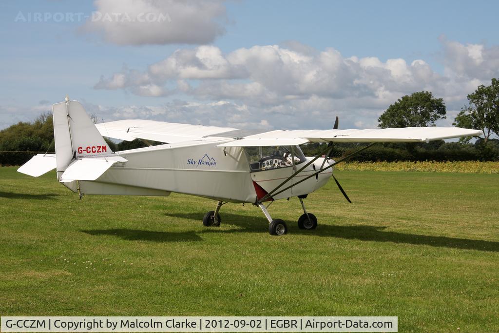 G-CCZM, 2004 Skyranger 912S(1) C/N BMAA/HB/372, Skyranger 912S(1) at The Real Aeroplane Club's Wings & Wheels weekend, Breighton Airfield, September 2012.