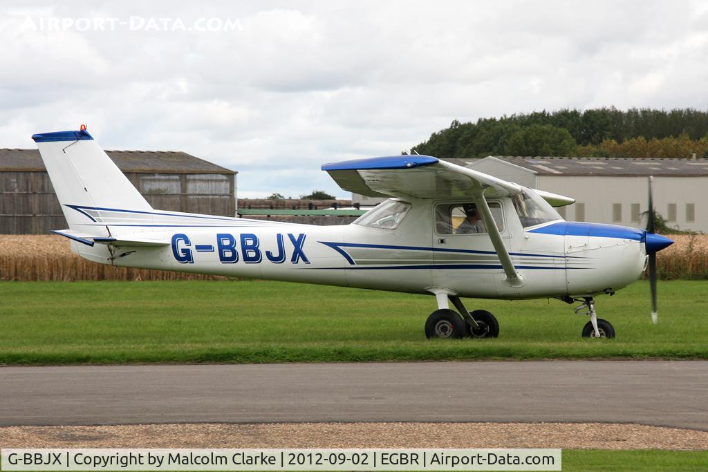 G-BBJX, 1974 Reims F150L C/N 1017, Reims F150L at The Real Aeroplane Club's Wings & Wheels weekend, Breighton Airfield, September 2012.