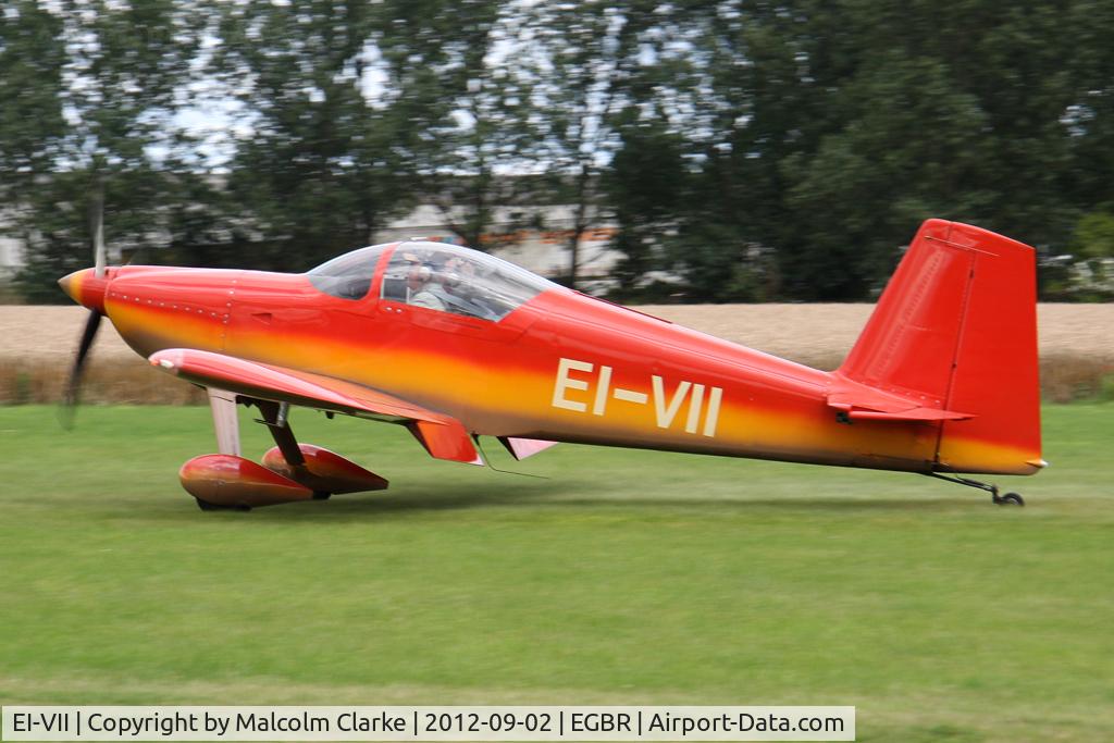 EI-VII, Vans RV-7 C/N 73114, Vans RV-7 at The Real Aeroplane Club's Wings & Wheels weekend, Breighton Airfield, September 2012.