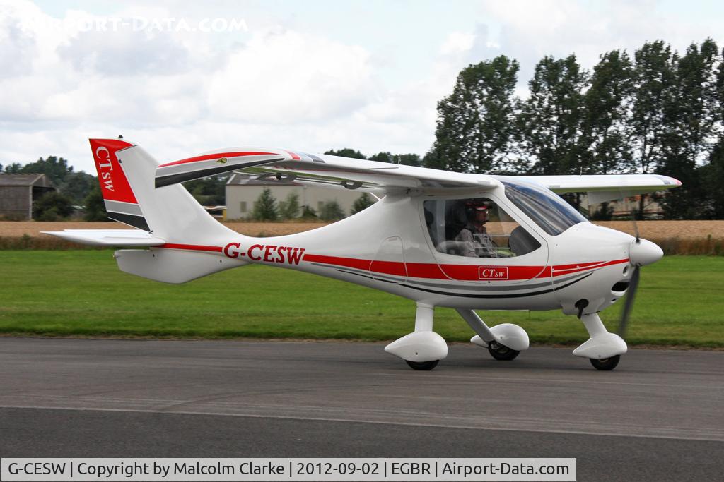 G-CESW, 2007 Flight Design CTSW C/N 8296, Flight Design CTSW at The Real Aeroplane Club's Wings & Wheels weekend, Breighton Airfield, September 2012.