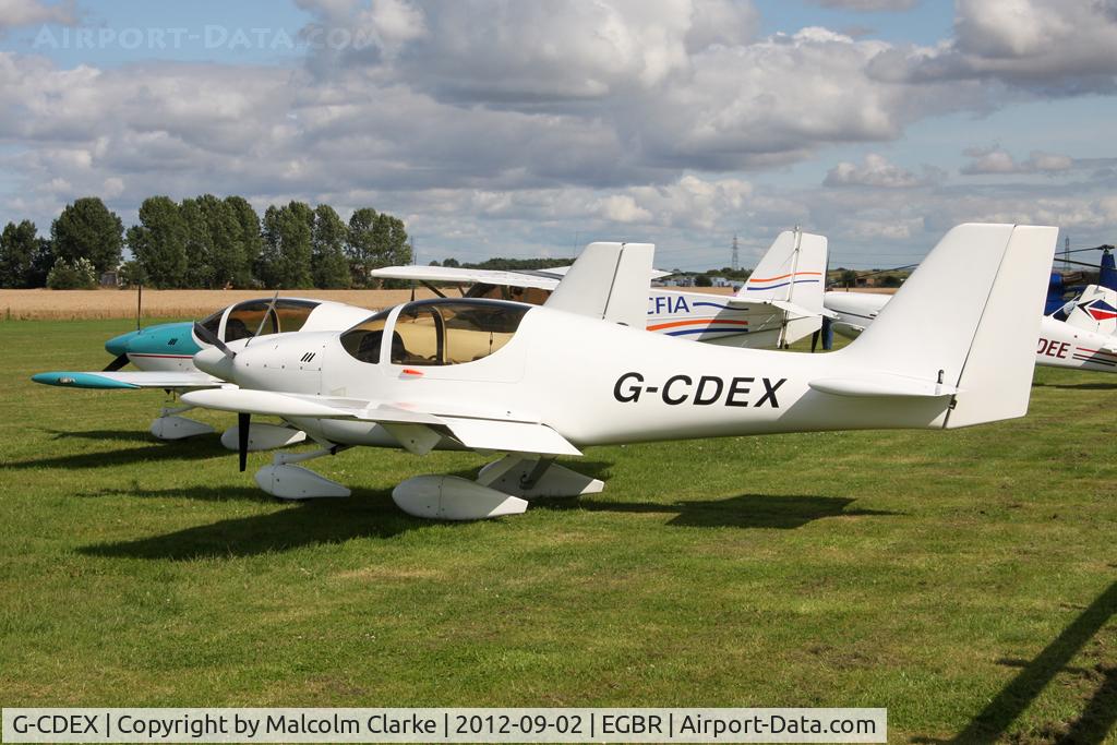G-CDEX, 2004 Europa Tri Gear C/N PFA 247-12507, Europa at The Real Aeroplane Club's Wings & Wheels weekend, Breighton Airfield, September 2012.