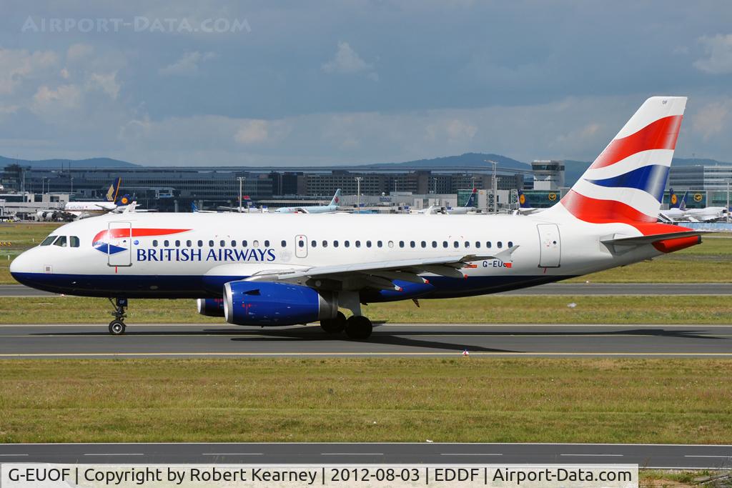 G-EUOF, 2001 Airbus A319-131 C/N 1590, Taxiing around for departure