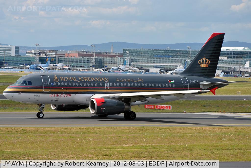 JY-AYM, 2008 Airbus A319-132 C/N 3685, Taxiing around for departure