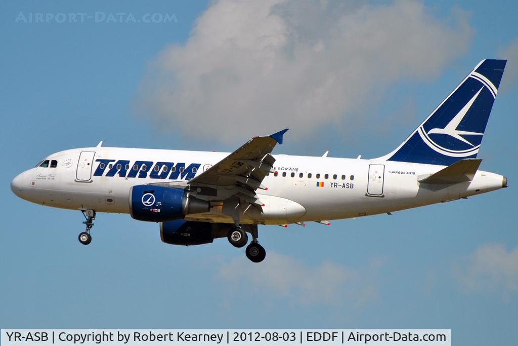 YR-ASB, 2006 Airbus A318-111 C/N 2955, On finals for r/w 25L