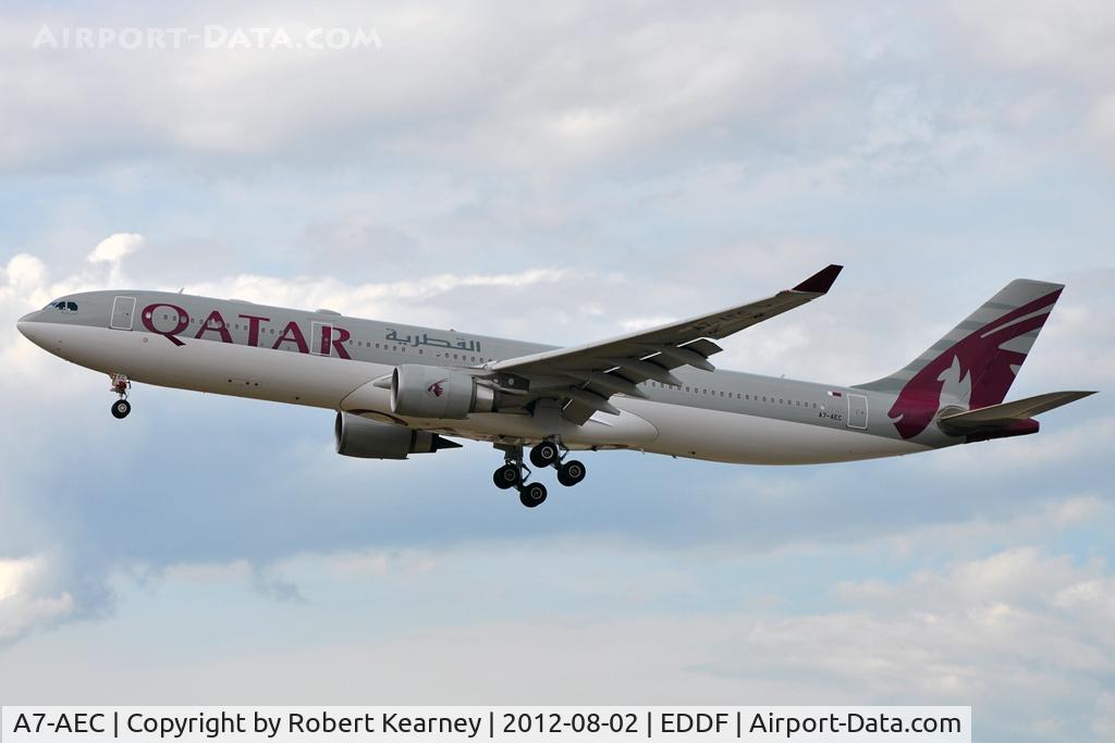 A7-AEC, 2005 Airbus A330-302 C/N 659, On finals for r/w 25L