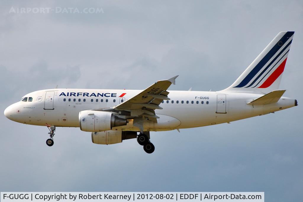F-GUGG, 2004 Airbus A318-111 C/N 2317, On finals for r/w 25L