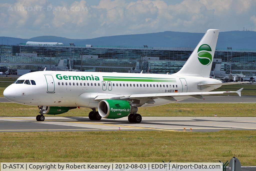 D-ASTX, 2007 Airbus A319-111 C/N 3202, Taxiing around for departure