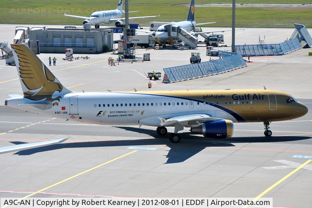 A9C-AN, 2011 Airbus A320-214 C/N 4865, Taxiing out for departure