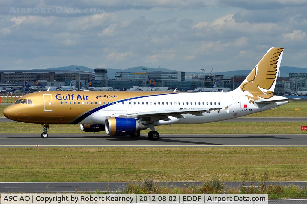 A9C-AO, 2011 Airbus A320-214 C/N 4860, Taxiing around for departure