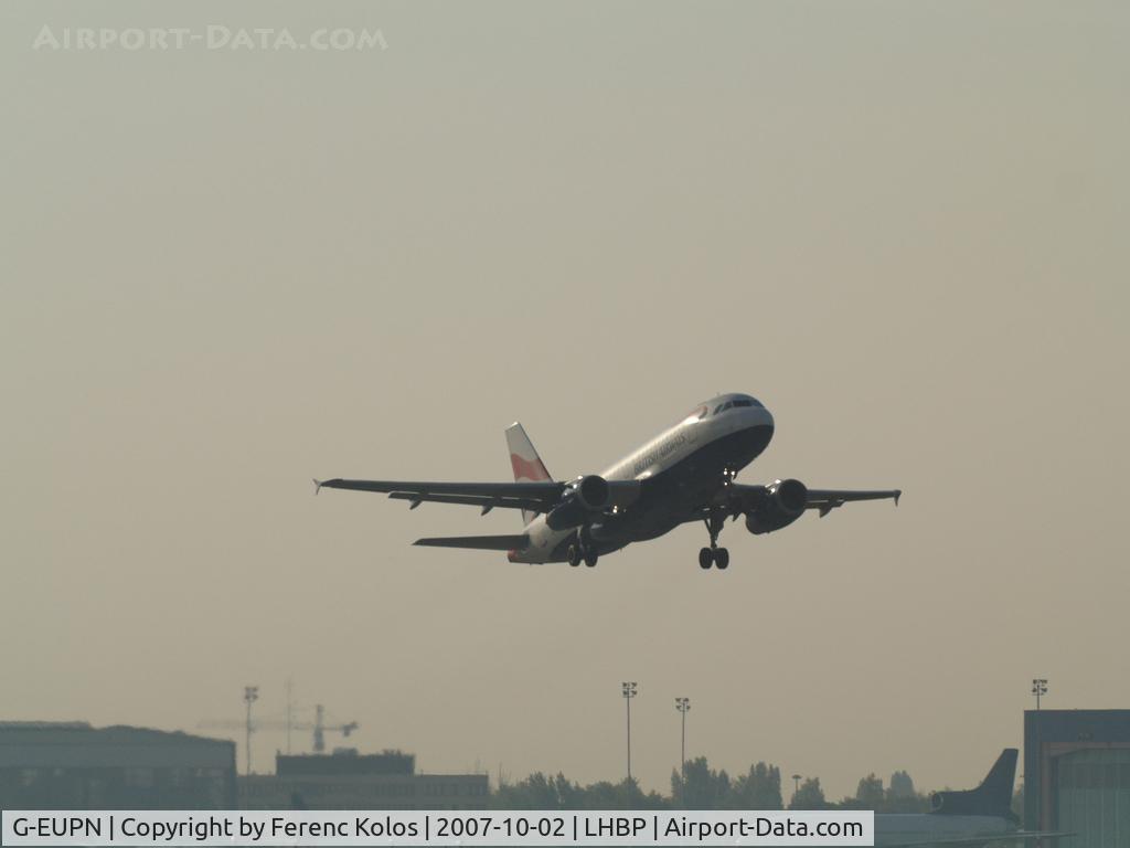 G-EUPN, 2000 Airbus A319-131 C/N 1261, Ferihegy