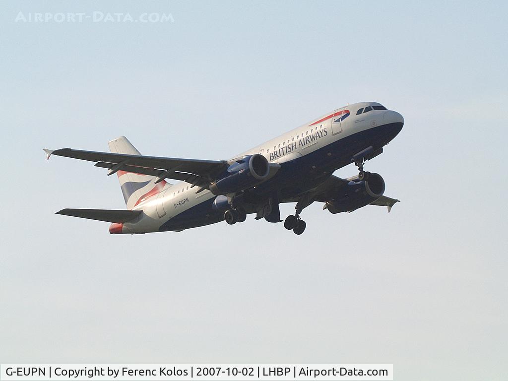 G-EUPN, 2000 Airbus A319-131 C/N 1261, Ferihegy