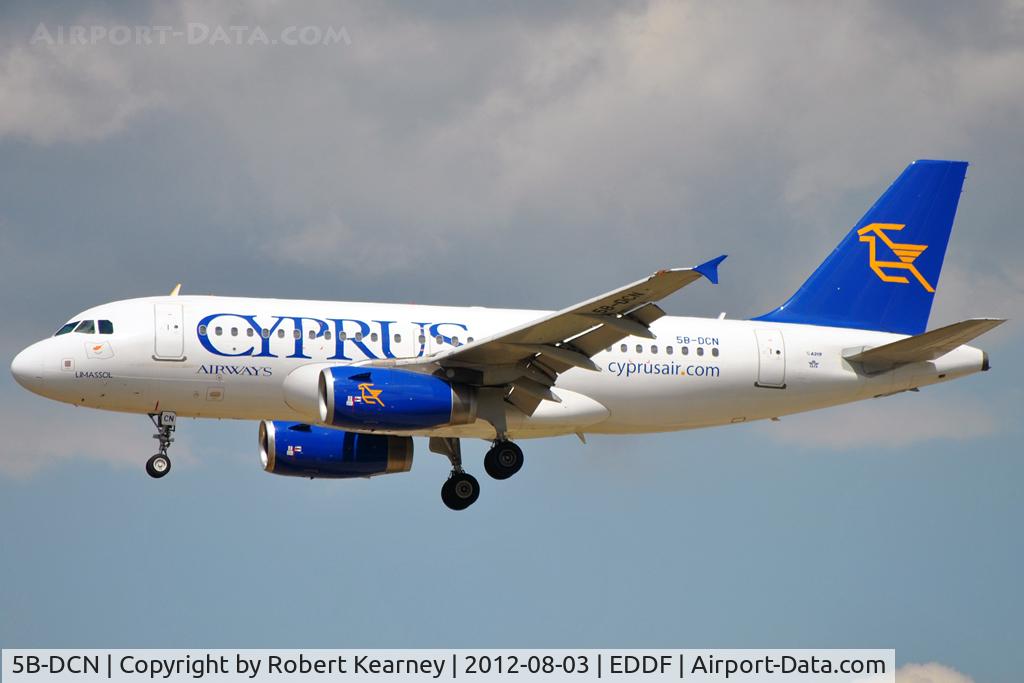 5B-DCN, 2005 Airbus A319-132 C/N 2383, On finals for r/w 25L
