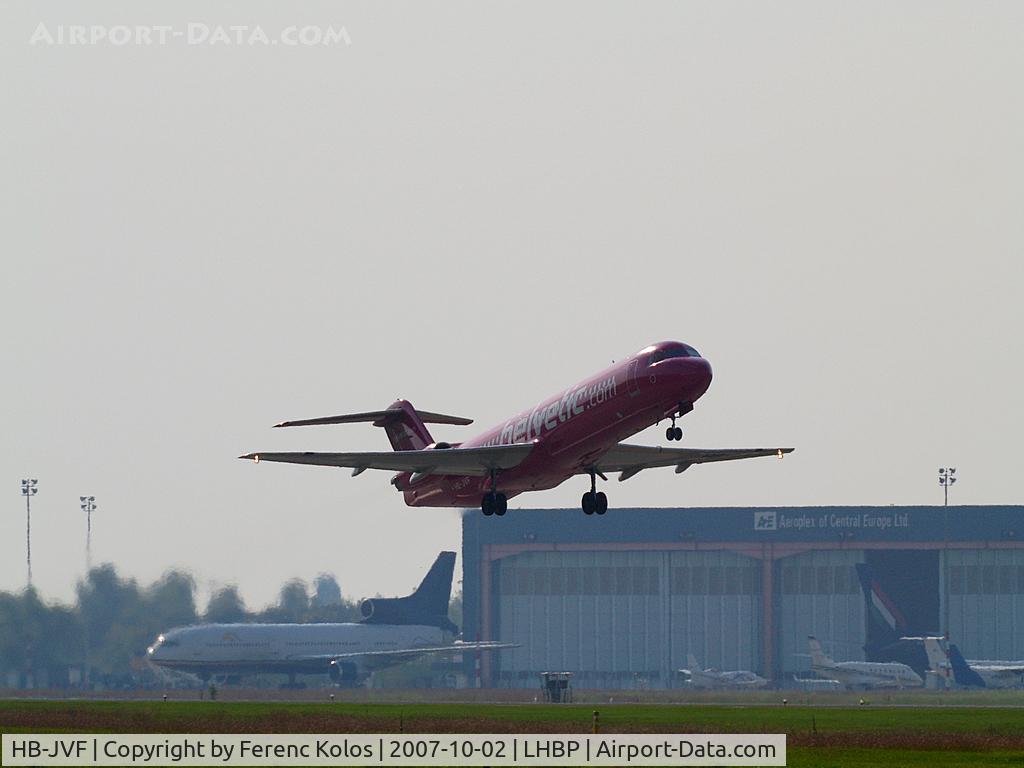 HB-JVF, 1993 Fokker 100 (F-28-0100) C/N 11466, Ferihegy