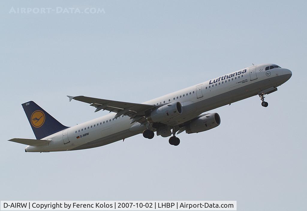 D-AIRW, 1997 Airbus A321-131 C/N 0699, Ferihegy
