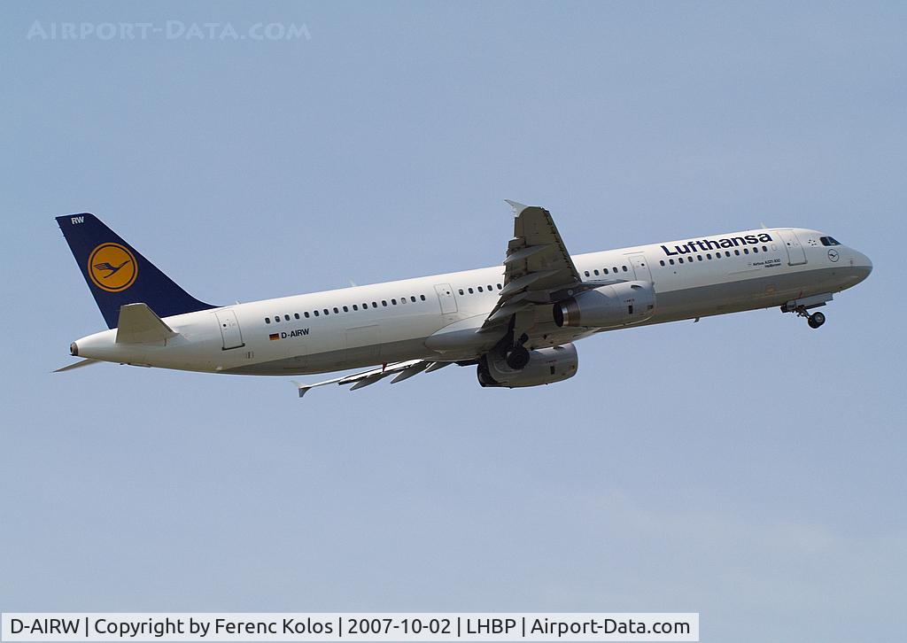 D-AIRW, 1997 Airbus A321-131 C/N 0699, Ferihegy