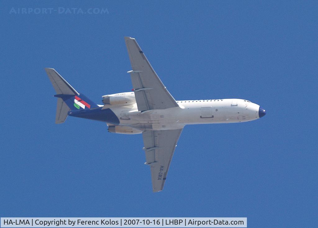 HA-LMA, 1995 Fokker 70 (F-28-0070) C/N 11564, Ferihegy