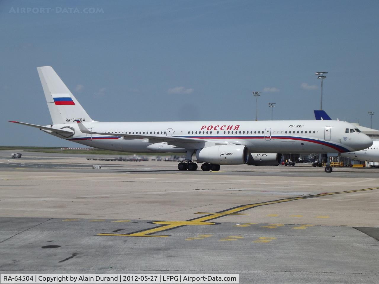 RA-64504, 2002 Tupolev Tu-214 C/N 41203004, on her way back to home.