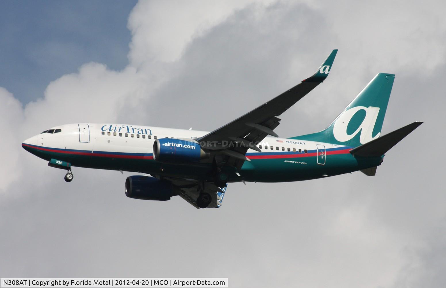 N308AT, 2006 Boeing 737-7BD C/N 35109, Air Tran 737