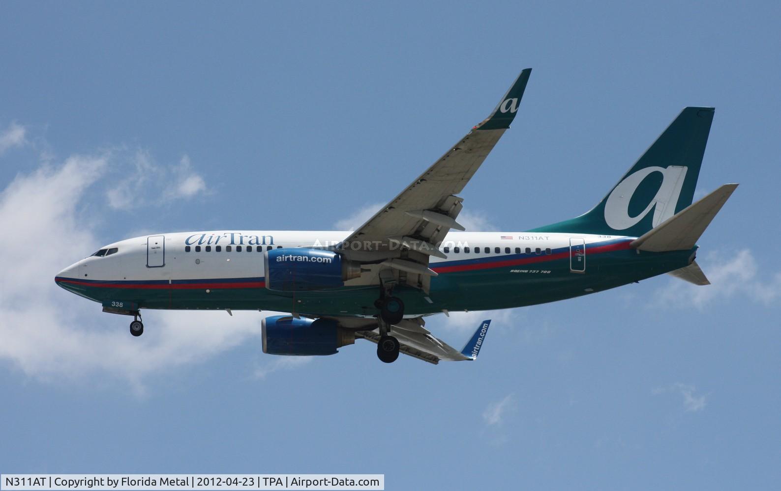 N311AT, 2006 Boeing 737-7BD C/N 33930, Air Tran 737