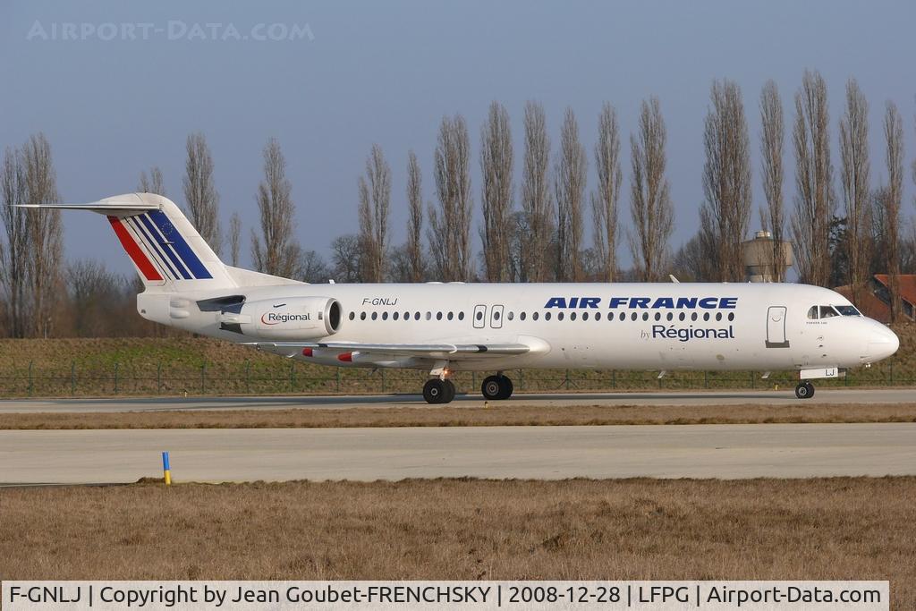 F-GNLJ, 1991 Fokker 100 (F-28-0100) C/N 11344, RAE [YS] Regional CAE (scrapped)