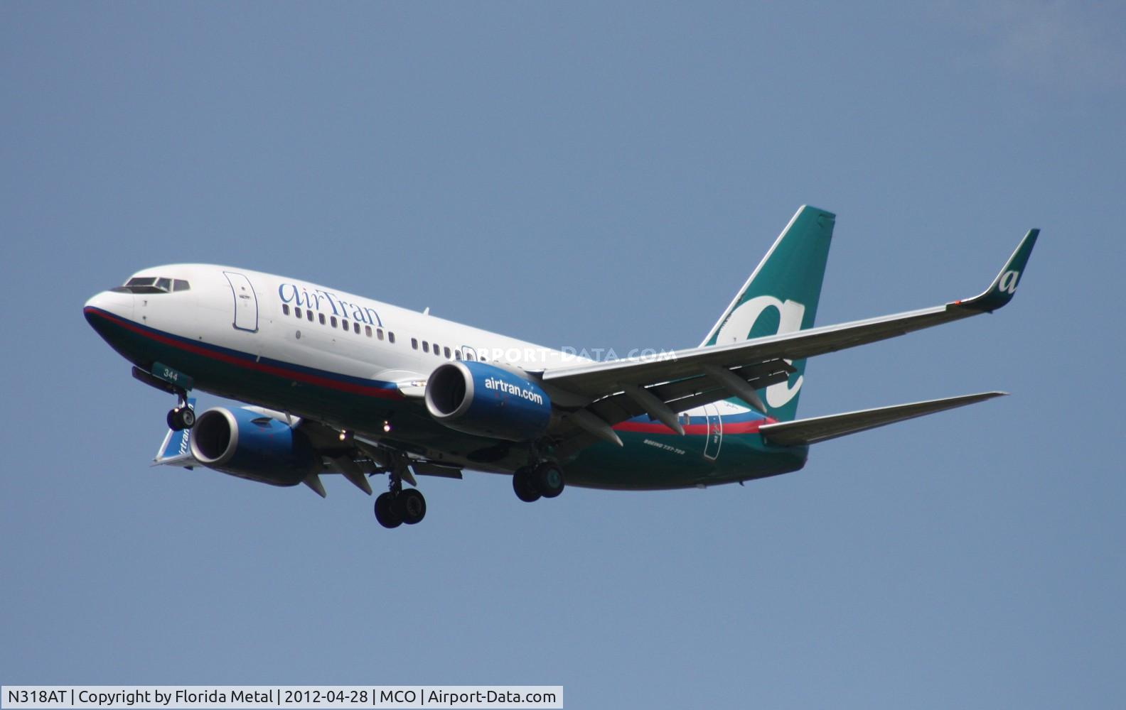 N318AT, 2007 Boeing 737-7BD C/N 33931, Air Tran 737