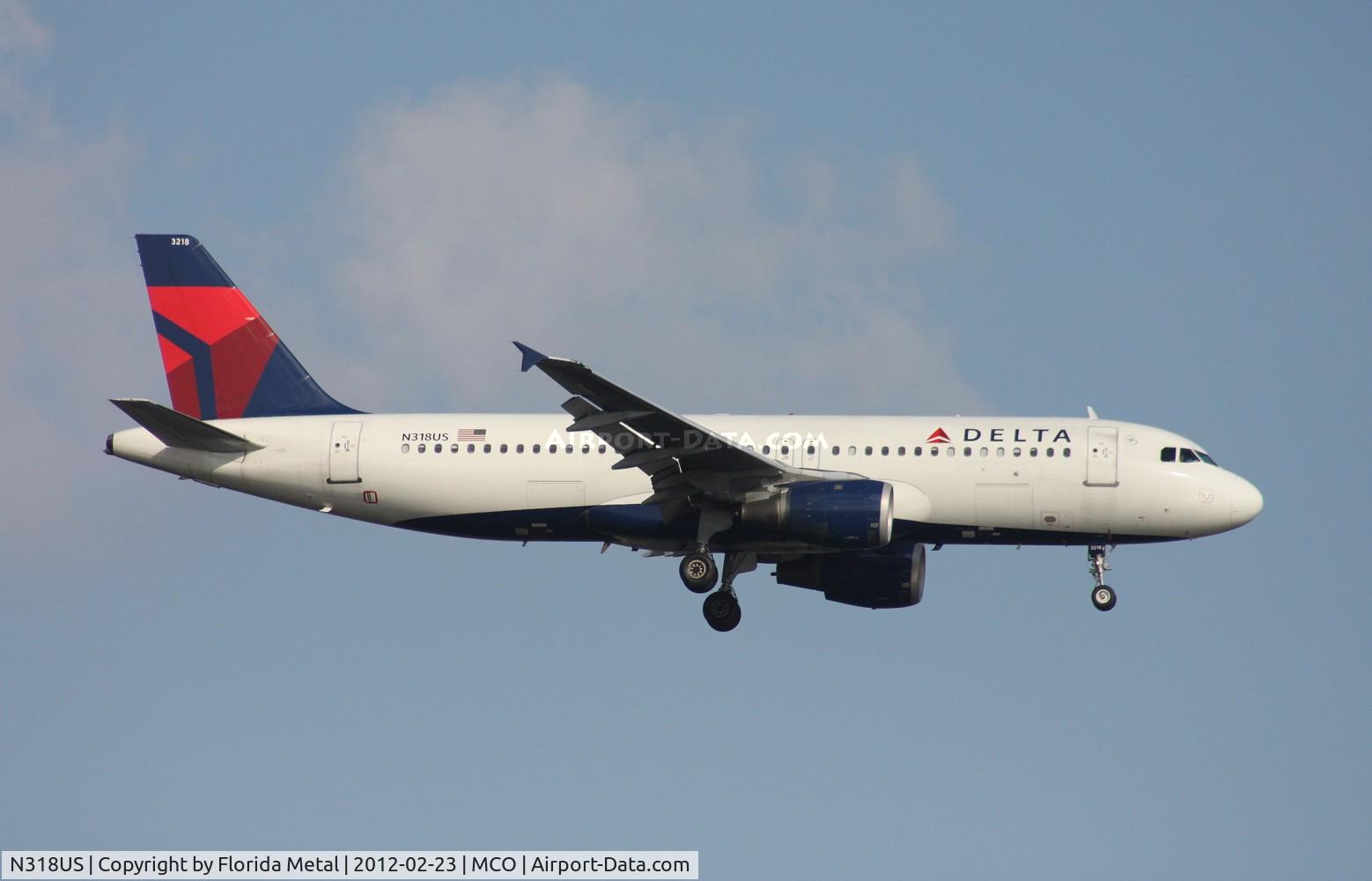 N318US, 1991 Airbus A320-211 C/N 206, Delta A320
