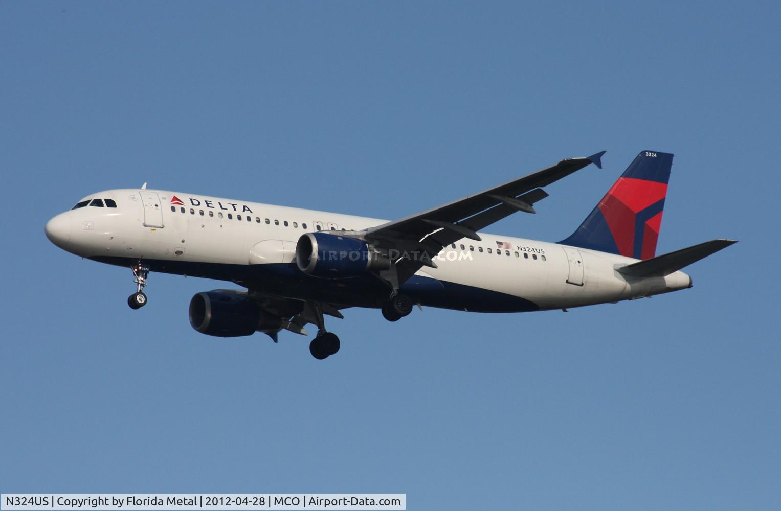 N324US, 1992 Airbus A320-211 C/N 273, Delta A320