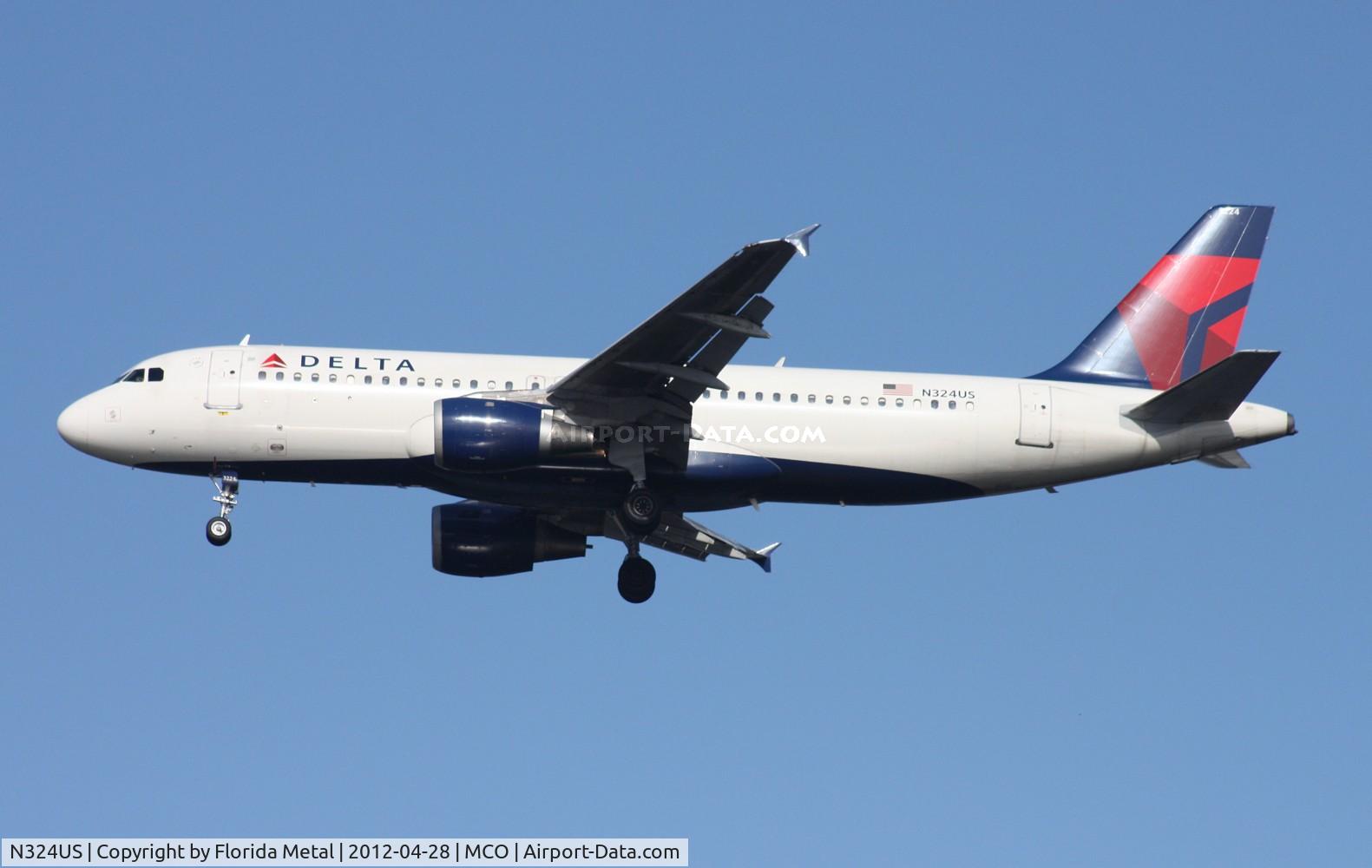N324US, 1992 Airbus A320-211 C/N 273, Delta A320